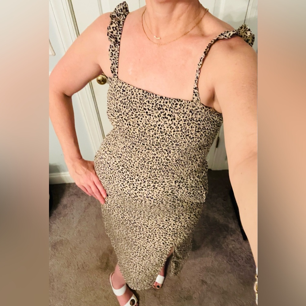 Abercrombie & Fitch Tan Textured Dress